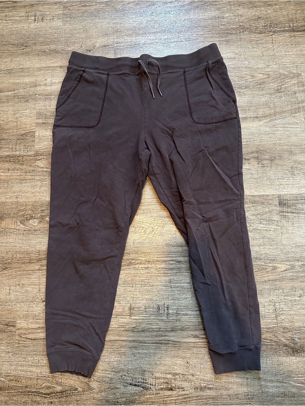 L.L. Bean Women’s Plus Size 1X Dark Brown Drawstring Jogger Lounge Pants
